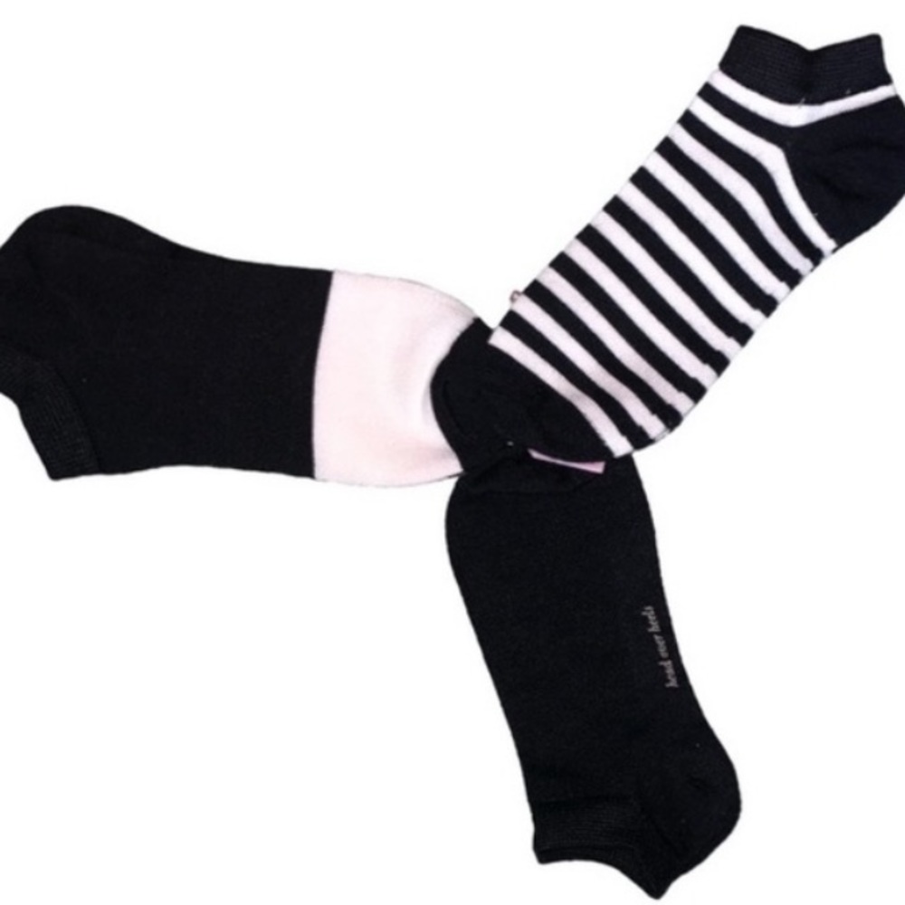 🆕K♠️S No Show Socks 3 Pack Black & White Bundle